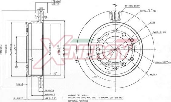 AP XENERGY X602797 - Disque de frein cwaw.fr