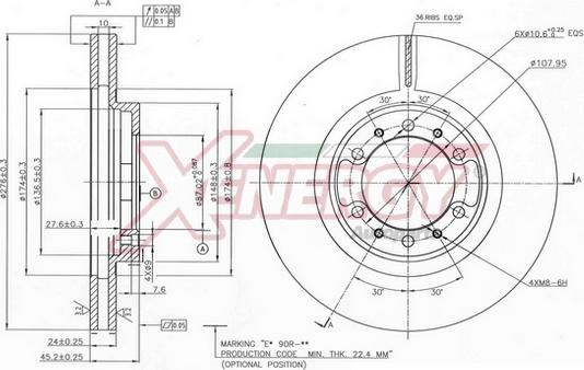 AP XENERGY X602768 - Disque de frein cwaw.fr