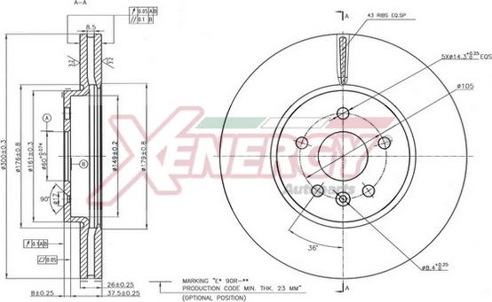 AP XENERGY X602788 - Disque de frein cwaw.fr