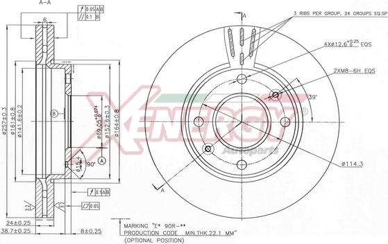 AP XENERGY X602782 - Disque de frein cwaw.fr