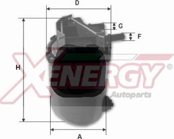 AP XENERGY X1509500 - Filtre à carburant cwaw.fr