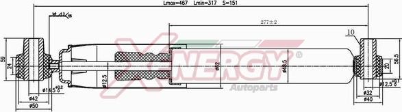 AP XENERGY X800555 - Amortisseur cwaw.fr