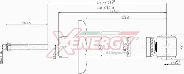 AP XENERGY X801443 - Amortisseur cwaw.fr