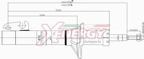 AP XENERGY X802633 - Amortisseur cwaw.fr