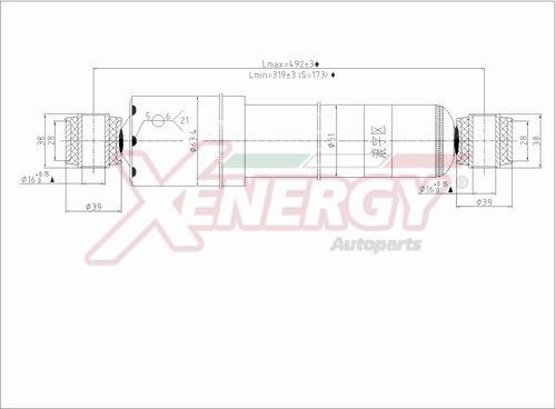 AP XENERGY X284344 - Amortisseur cwaw.fr