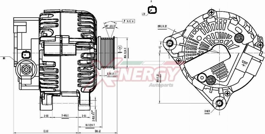 AP XENERGY XAL41415AD - Alternateur cwaw.fr