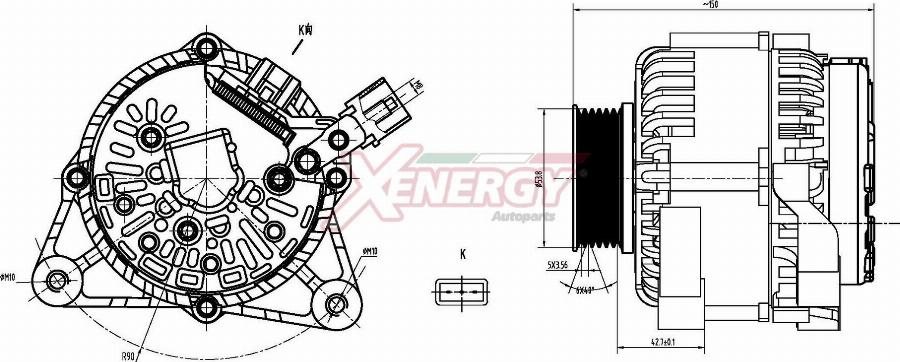 AP XENERGY XAL10514AD - Alternateur cwaw.fr