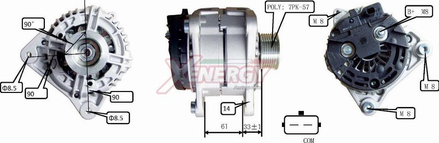 AP XENERGY XAL32115AD - Alternateur cwaw.fr