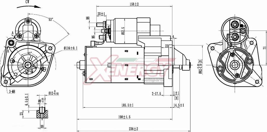 AP XENERGY XST45510AD - Démarreur cwaw.fr