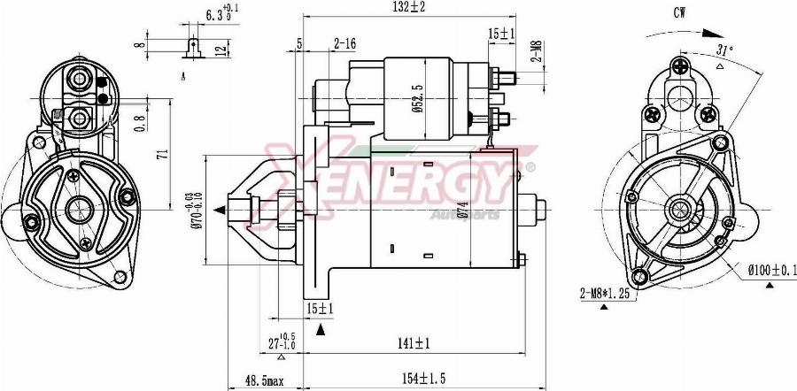 AP XENERGY XST19410AD - Démarreur cwaw.fr