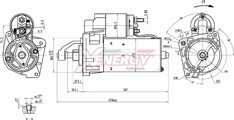 AP XENERGY XST14910AD - Démarreur cwaw.fr