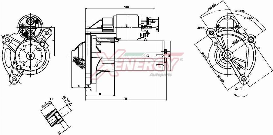 AP XENERGY XST14515AD - Démarreur cwaw.fr