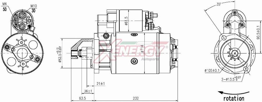 AP XENERGY XST16610AD - Démarreur cwaw.fr