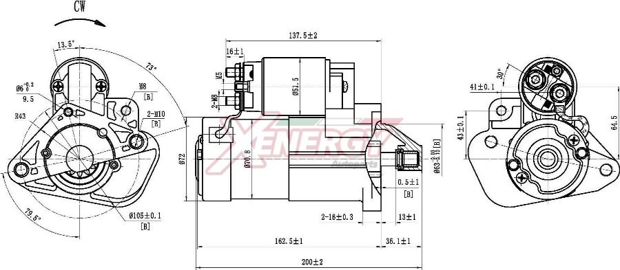 AP XENERGY XST16035AD - Démarreur cwaw.fr