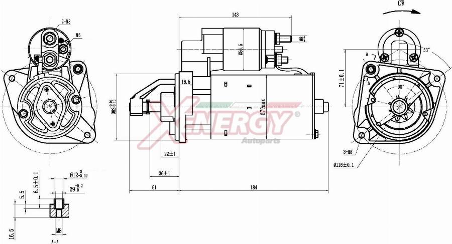 AP XENERGY XST16210AD - Démarreur cwaw.fr