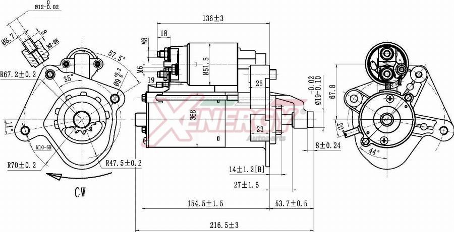 AP XENERGY XST10914AD - Démarreur cwaw.fr