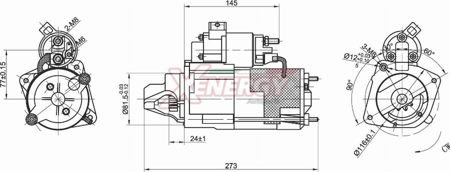 AP XENERGY XST10930AD - Démarreur cwaw.fr