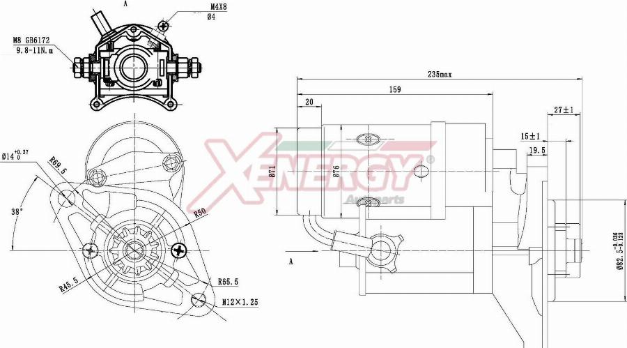 AP XENERGY XST10044AD - Démarreur cwaw.fr