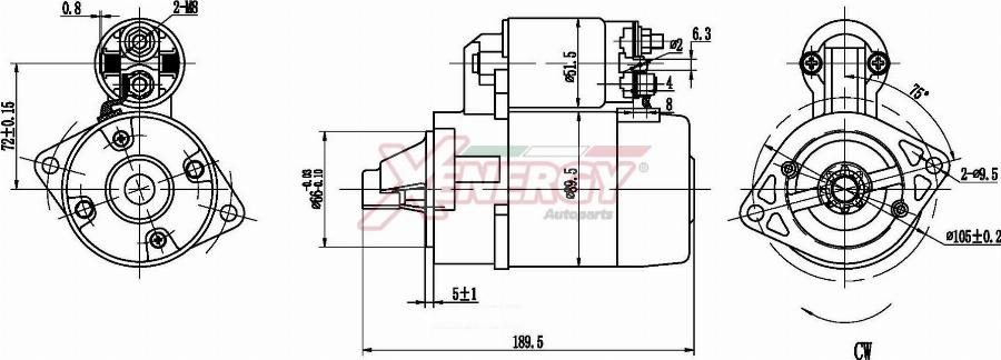 AP XENERGY XST10135AD - Démarreur cwaw.fr