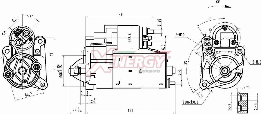 AP XENERGY XST10315AD - Démarreur cwaw.fr