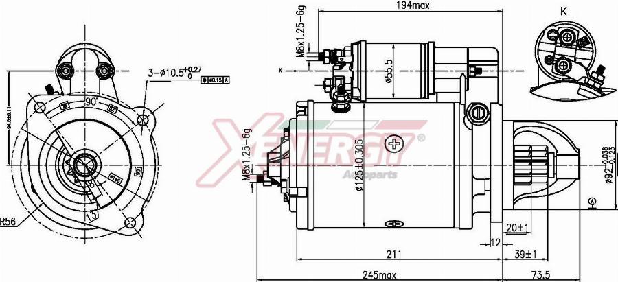 AP XENERGY XST10225AD - Démarreur cwaw.fr