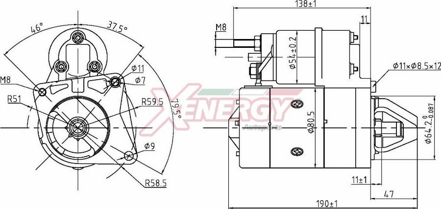 AP XENERGY XST10730AD - Démarreur cwaw.fr