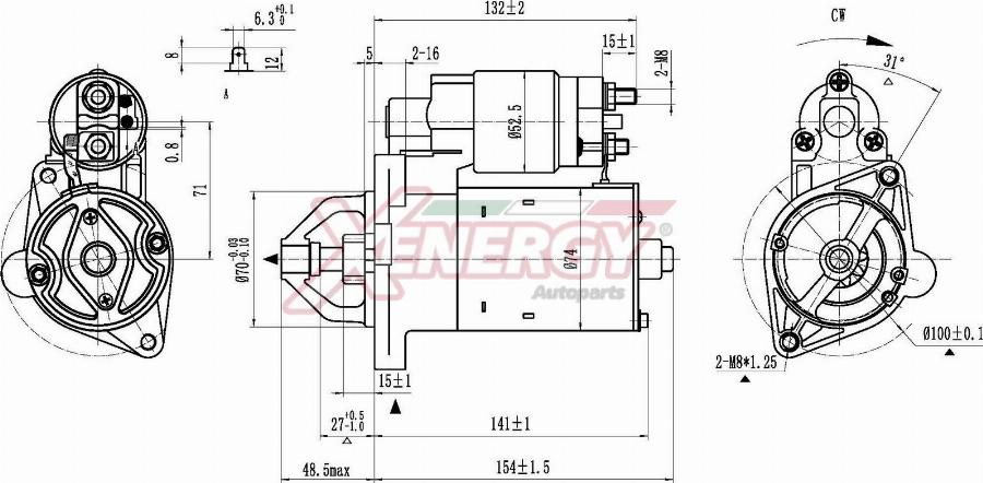 AP XENERGY XST11530AD - Démarreur cwaw.fr