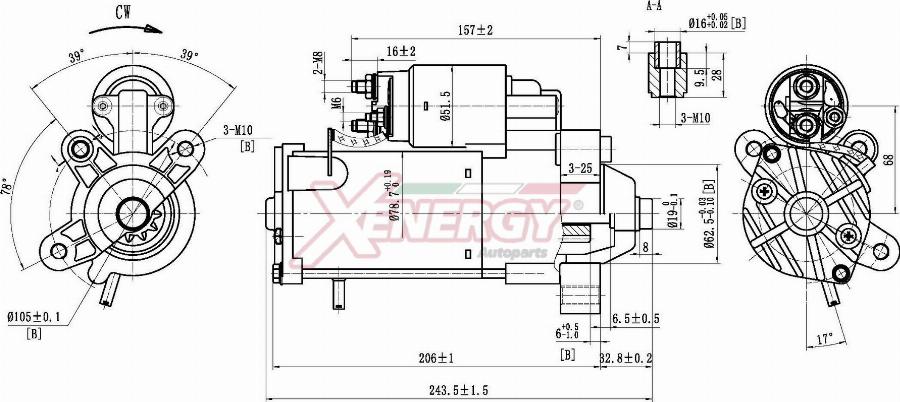 AP XENERGY XST11214AD - Démarreur cwaw.fr