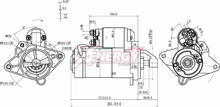 AP XENERGY XST18615AD - Démarreur cwaw.fr