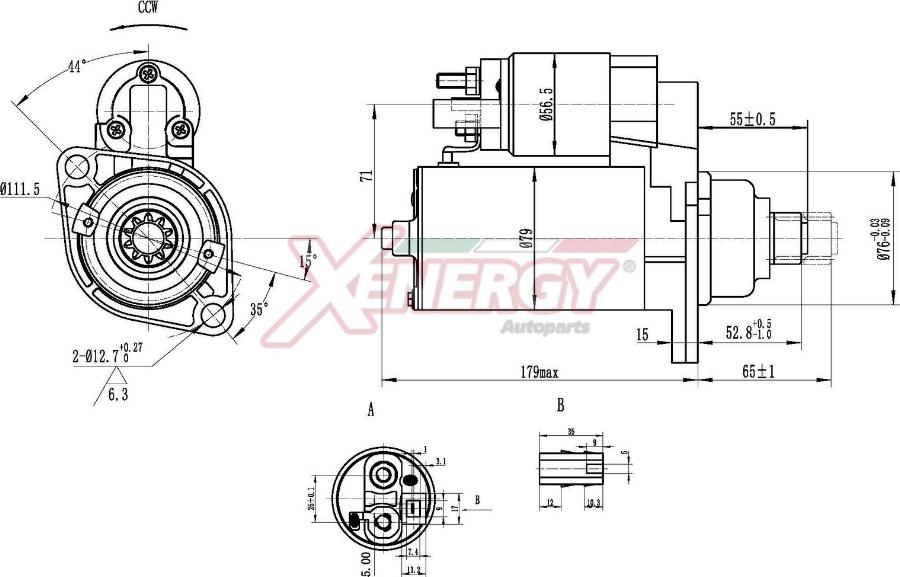 AP XENERGY XST12510AD - Démarreur cwaw.fr