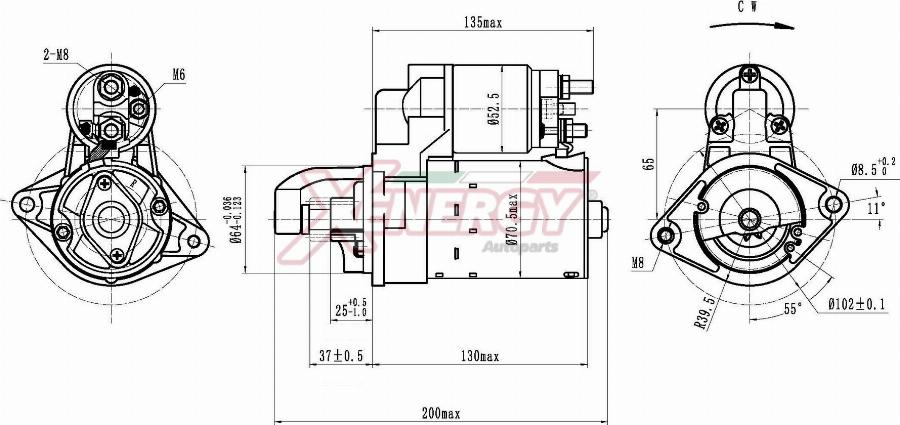 AP XENERGY XST12815AD - Démarreur cwaw.fr