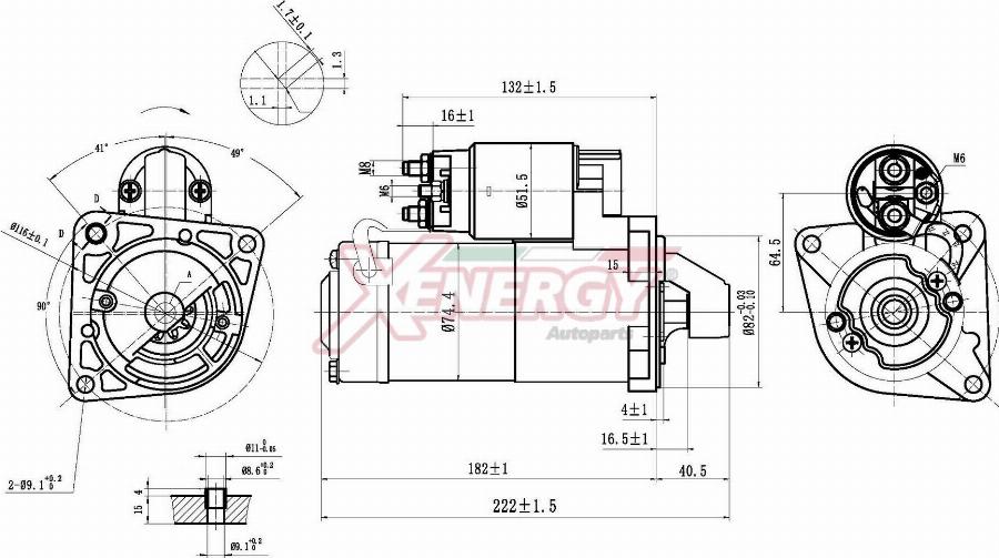 AP XENERGY XST17235AD - Démarreur cwaw.fr