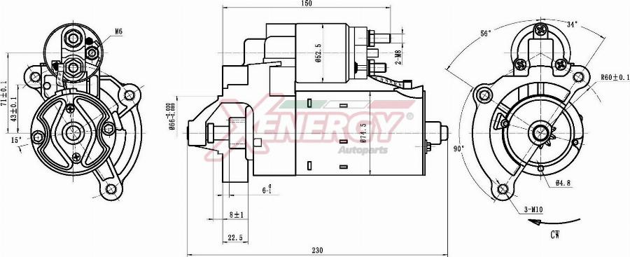 AP XENERGY XST27210AD - Démarreur cwaw.fr