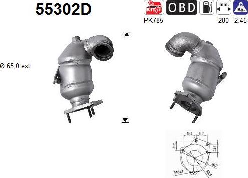 AS 55302D - Catalyseur cwaw.fr