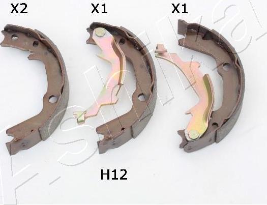 Ashika 55-0H-H12 - Jeu de mâchoires de frein, frein de stationnement cwaw.fr
