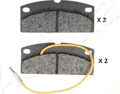 Ashika 50-00-MC05 - Kit de plaquettes de frein, frein à disque cwaw.fr