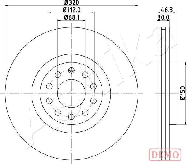 Ashika 60-00-0909C - Disque de frein cwaw.fr