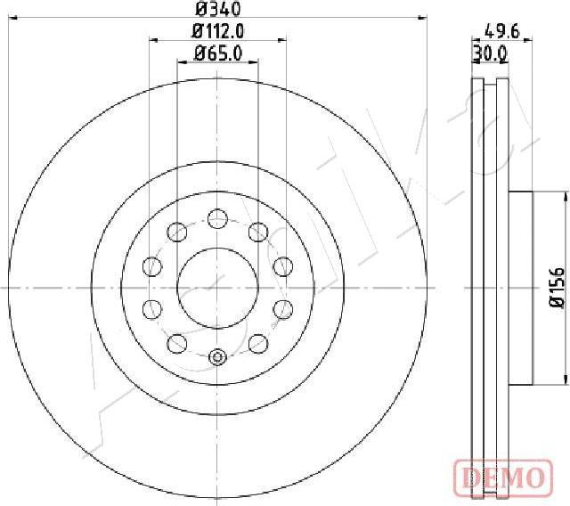 Ashika 60-00-0907C - Disque de frein cwaw.fr