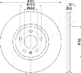 Ashika 60-00-0919 - Disque de frein cwaw.fr