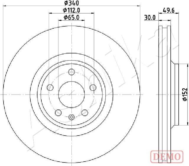 Ashika 60-00-0932C - Disque de frein cwaw.fr