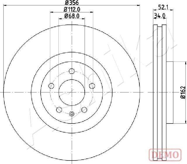 Ashika 60-00-0929C - Disque de frein cwaw.fr