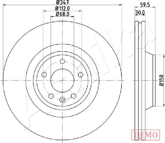 Ashika 60-00-0925C - Disque de frein cwaw.fr