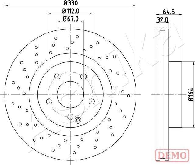 Ashika 60-00-0541C - Disque de frein cwaw.fr