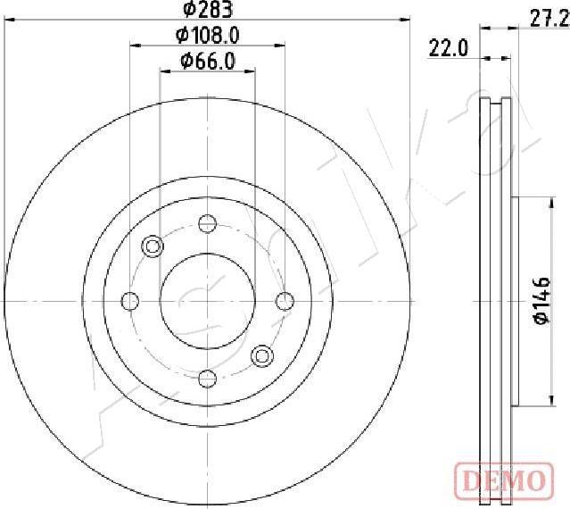 Ashika 60-00-0626C - Disque de frein cwaw.fr