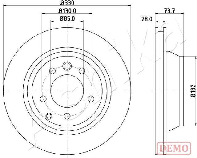 Ashika 61-00-0918C - Disque de frein cwaw.fr