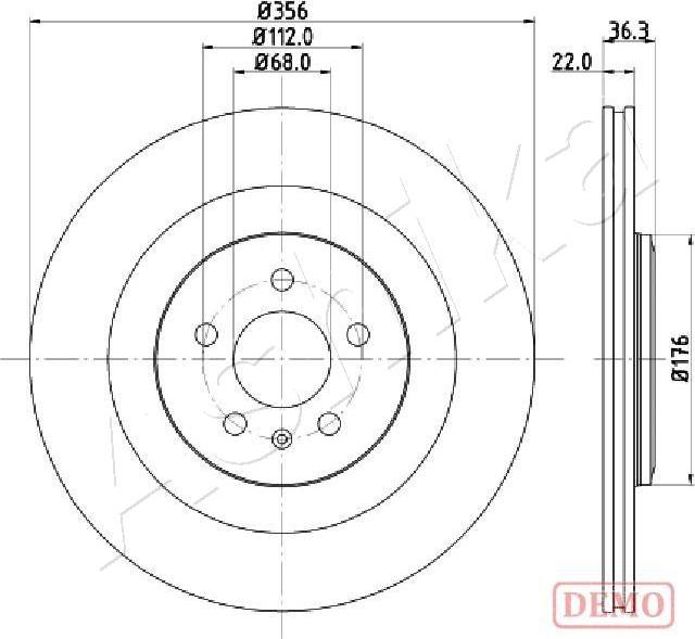 Ashika 61-00-0917C - Disque de frein cwaw.fr