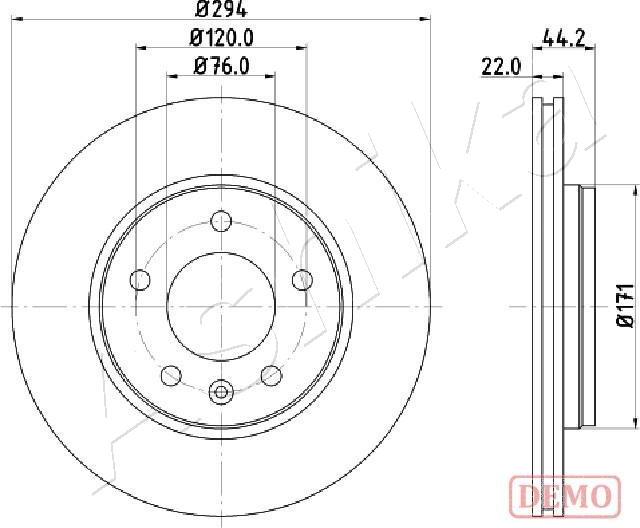 Ashika 61-00-0925C - Disque de frein cwaw.fr