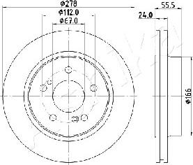 Ashika 61-00-0506 - Disque de frein cwaw.fr