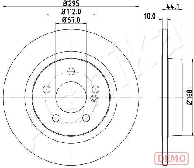 Ashika 61-00-0503C - Disque de frein cwaw.fr