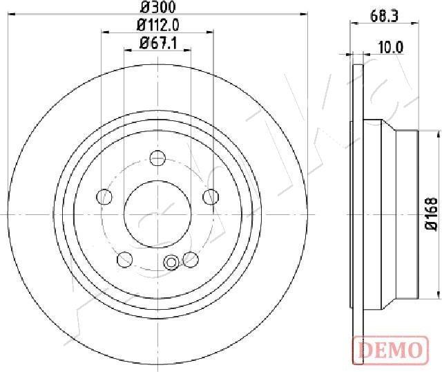 Ashika 61-00-0513C - Disque de frein cwaw.fr